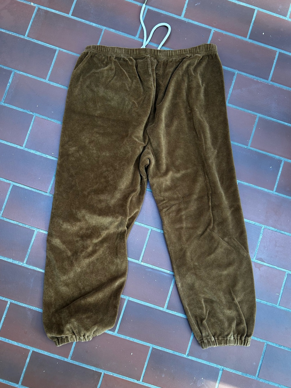 THE GREAT. Brown Terry Cloth Jogger Sweatpants - Picture 5 of 5